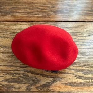 Berkshire Vintage Red‎ Wool Beret Union Made Women’s Hat